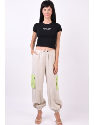 Pantaloni Dama Vero Moda Vmbetina Mw Beige